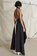 Victoria Layered Stylish Halter Gown Set