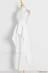 Victoria Layered Stylish Halter Gown Set
