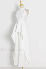 Victoria Layered Stylish Halter Gown Set