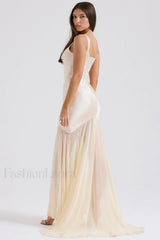 Victory Light Green Charming Chiffon Maxi Dress