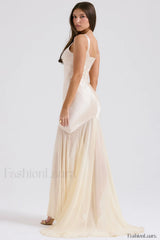 Victory Light Green Charming Chiffon Maxi Dress