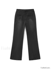Vintage Ankle Flare Skinny Jeans Flare Jeans