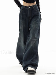 Vintage Blue 90s Boyfriend Jeans Blue / S Boyfriend Jeans