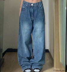 Vintage Blue Graceful Wash Boyfriend Jeans women clothing