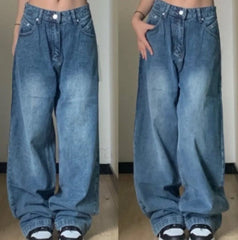 Vintage Blue Graceful Wash Boyfriend Jeans women clothing