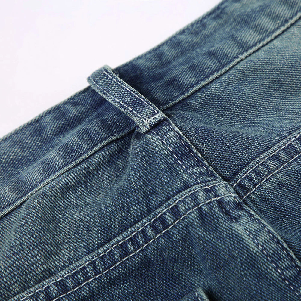 Vintage Blue Graceful Wash Boyfriend Jeans women clothing