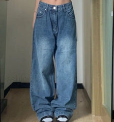 Vintage Blue Graceful Wash Boyfriend Jeans women clothing