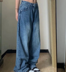 Vintage Blue Graceful Wash Boyfriend Jeans women clothing