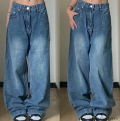 Vintage Blue Graceful Wash Boyfriend Jeans women clothing