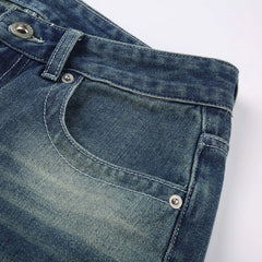 Vintage Blue Graceful Wash Boyfriend Jeans women clothing
