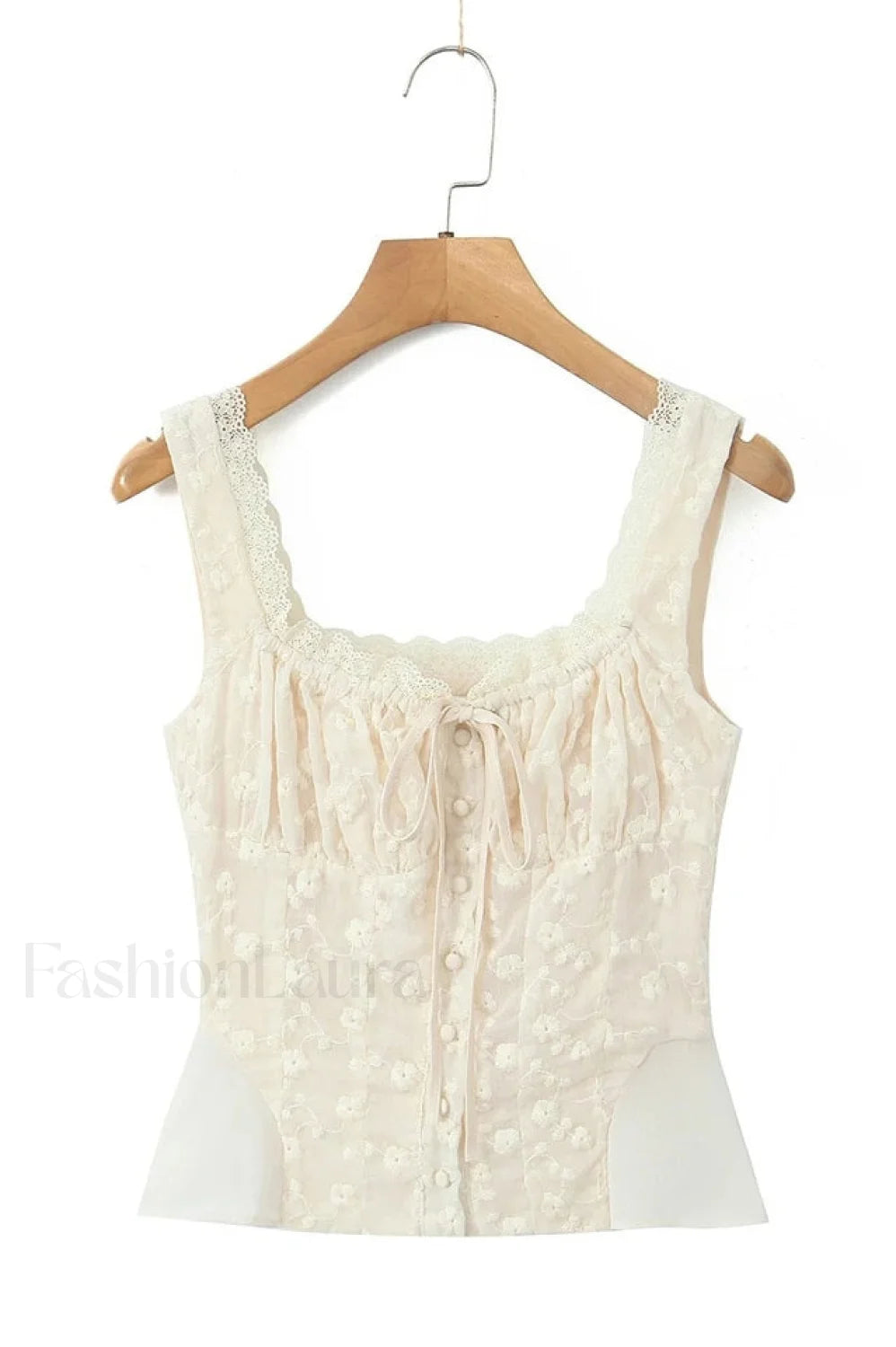 Vintage Embroidery Ruffle Charming Top & Skirt Set