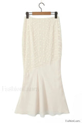 Vintage Embroidery Ruffle Charming Top & Skirt Set