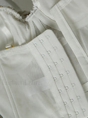 Vintage Lace Embroidery Bustier Corset Top