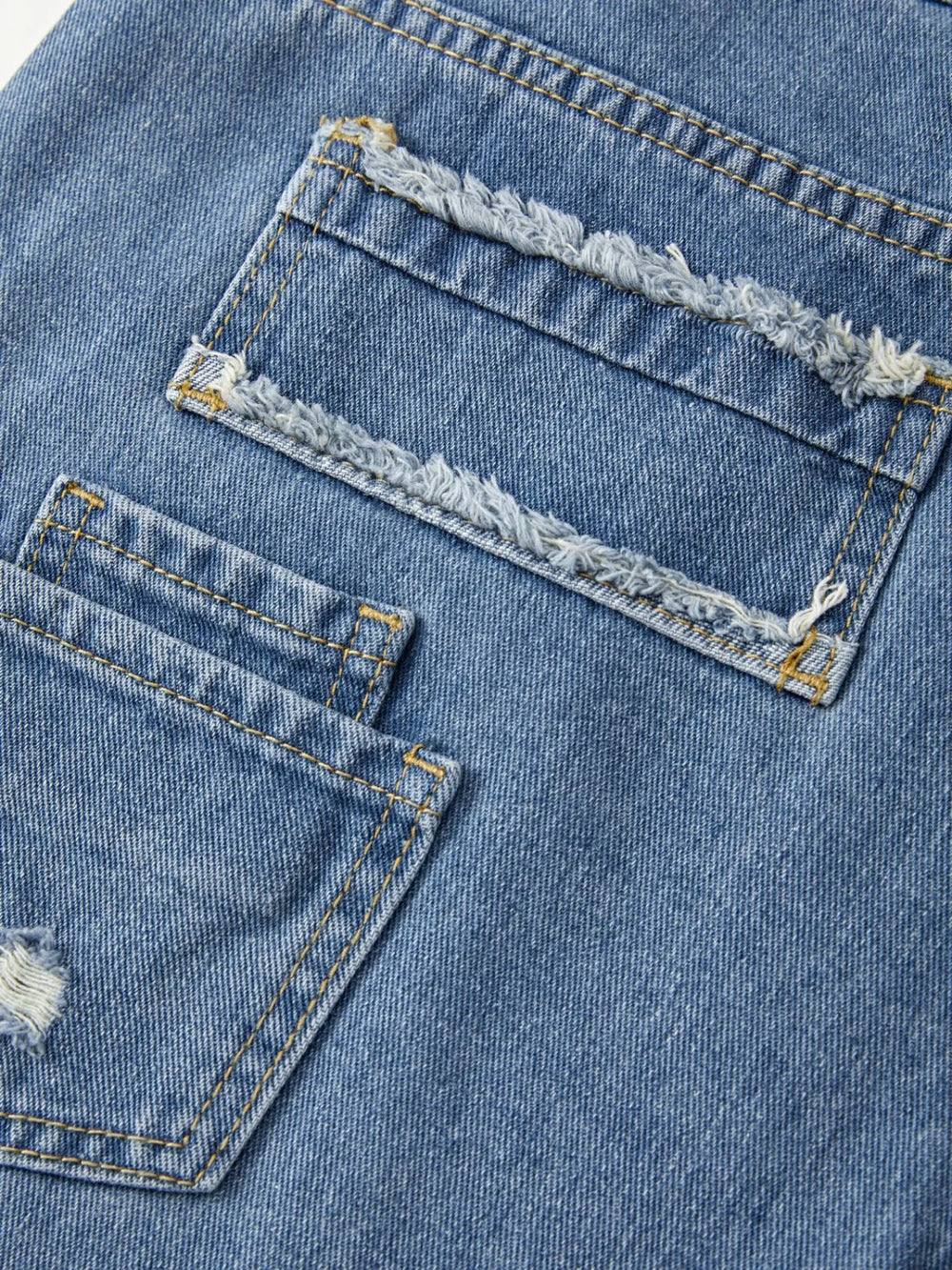 Vintage Star Distressed Cargo Jeans Cargo Jeans