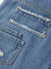 Vintage Star Distressed Cargo Jeans Cargo Jeans
