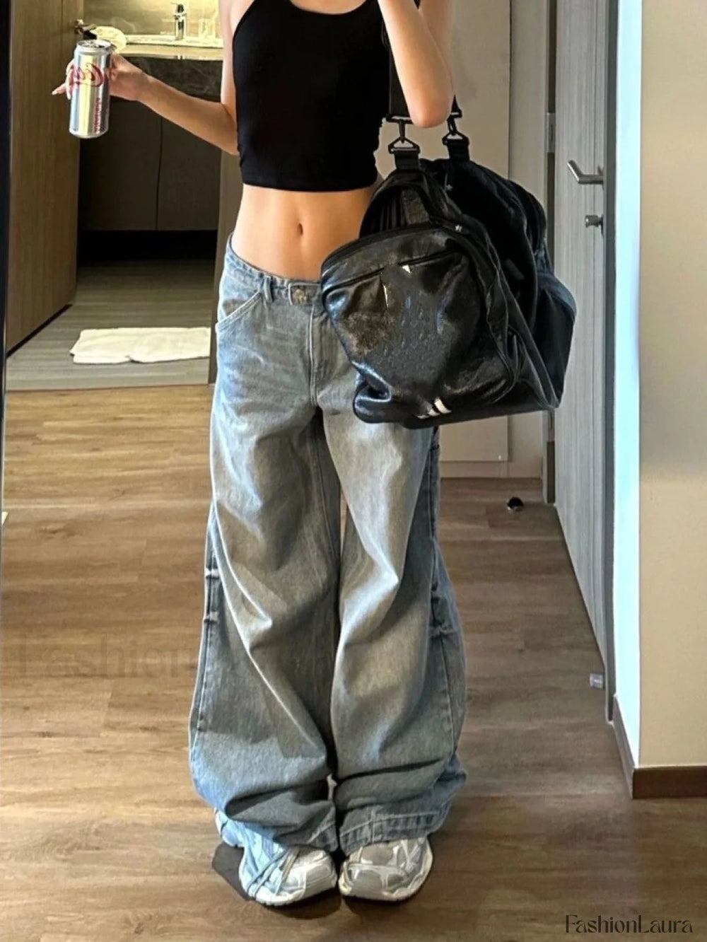 Vintage Straight Graceful Loose Boyfriend Jeans women clothing