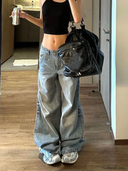 Vintage Straight Graceful Loose Boyfriend Jeans women clothing