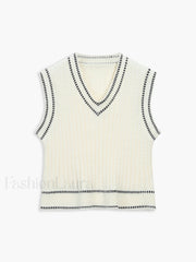 Weekend Wishes Graceful Sweater Vest Sweaters L