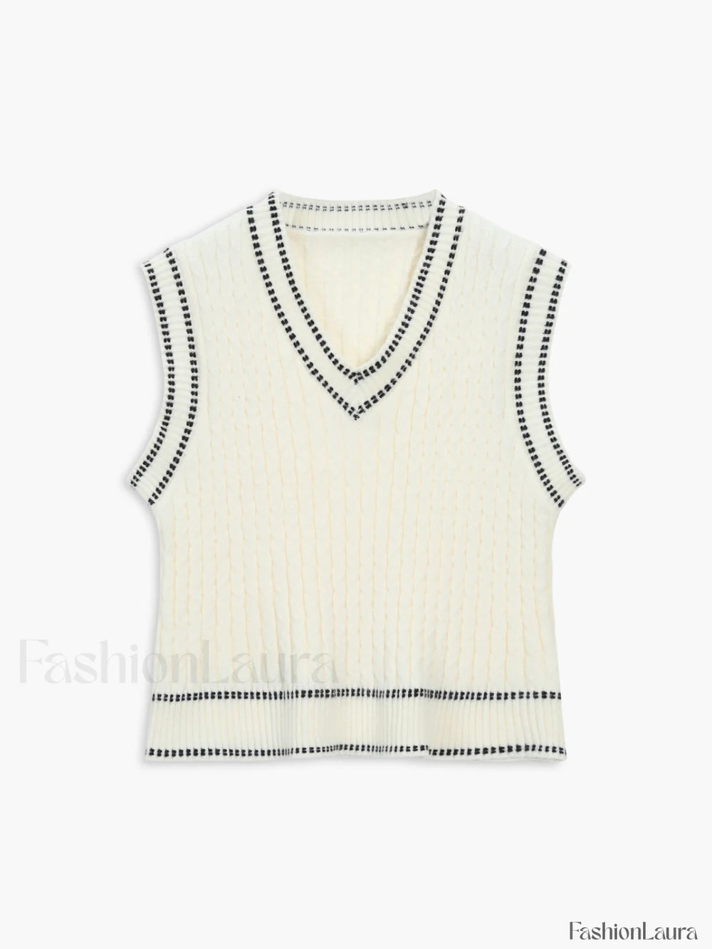 Weekend Wishes Graceful Sweater Vest Sweaters L