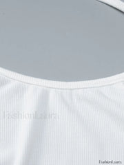 White Backless Long Sleeve Mini Dress Mini Dresses