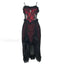White Gothic Rope Lace Flying Sleeve Stiletto Strap Asymmetric Light Lolita Summer Party Evening black no sleeve / S