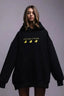 Women’s Casual Loose Fit Duck Print Hoodie Black / S