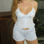 Y2K Plaid Front Button V Neck Camis Crop Top Mini Shorts Two Piece Set S