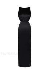 Yves Elegant Maxi Dress S / Black