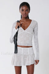 Yvette Top Stylish + Skirt Set