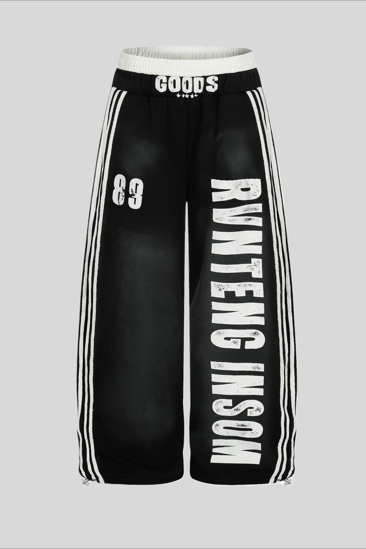 Tie Dye Typography Wide Leg Sweatpants