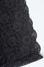 Sheer Lace Patchwork Bodycon Mini Dress
