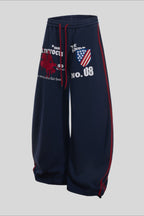 Vintage Embroidered Barrel Leg Sweatpants