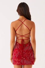 Sequin Backless Bodycon Slip Dress