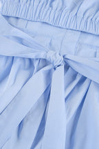 Elegant Cotton Tie Blouse