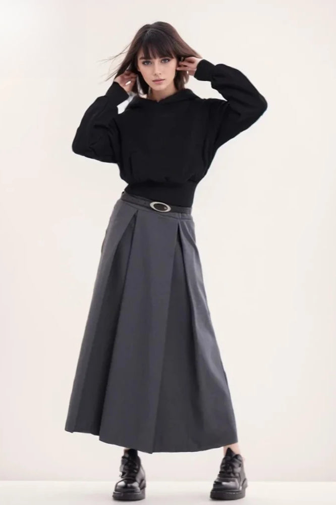 Minimalist Solid Color Cotton Hooded Hoodie