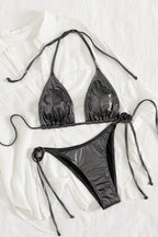 Shimmer Halter Sexy Bikini Set