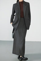 Classic Peak Lapel Blazer