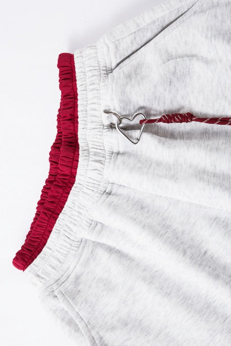 Contrast Stripe Layered Barrel Leg Sweatpants