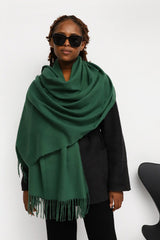 Solid Color Cashmere Like Long Scarf