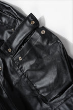 Coated Layered Pocket Flared Cargo Pants