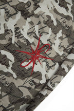 Camo Typography Wide Leg Sweatpants