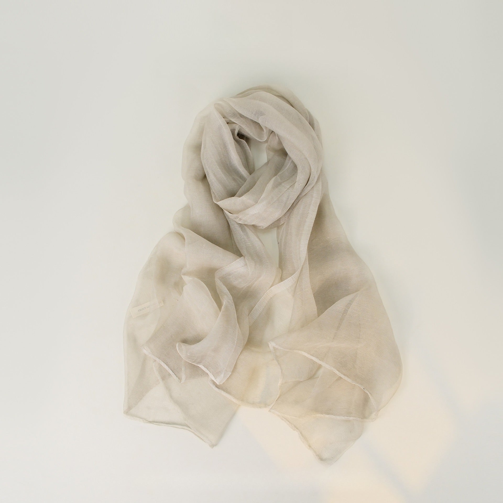 Solid Color Lightweight Linen Feel Long Elegant Scarf Secondary image