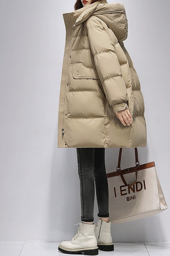 Long Oversize Insulated Puffer Jacket