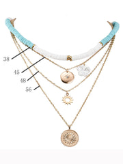Flower Layer Necklace Gold Jewelry
