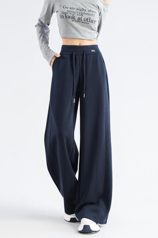 Fleece Lined Narrow Curved Knit Pants Main image