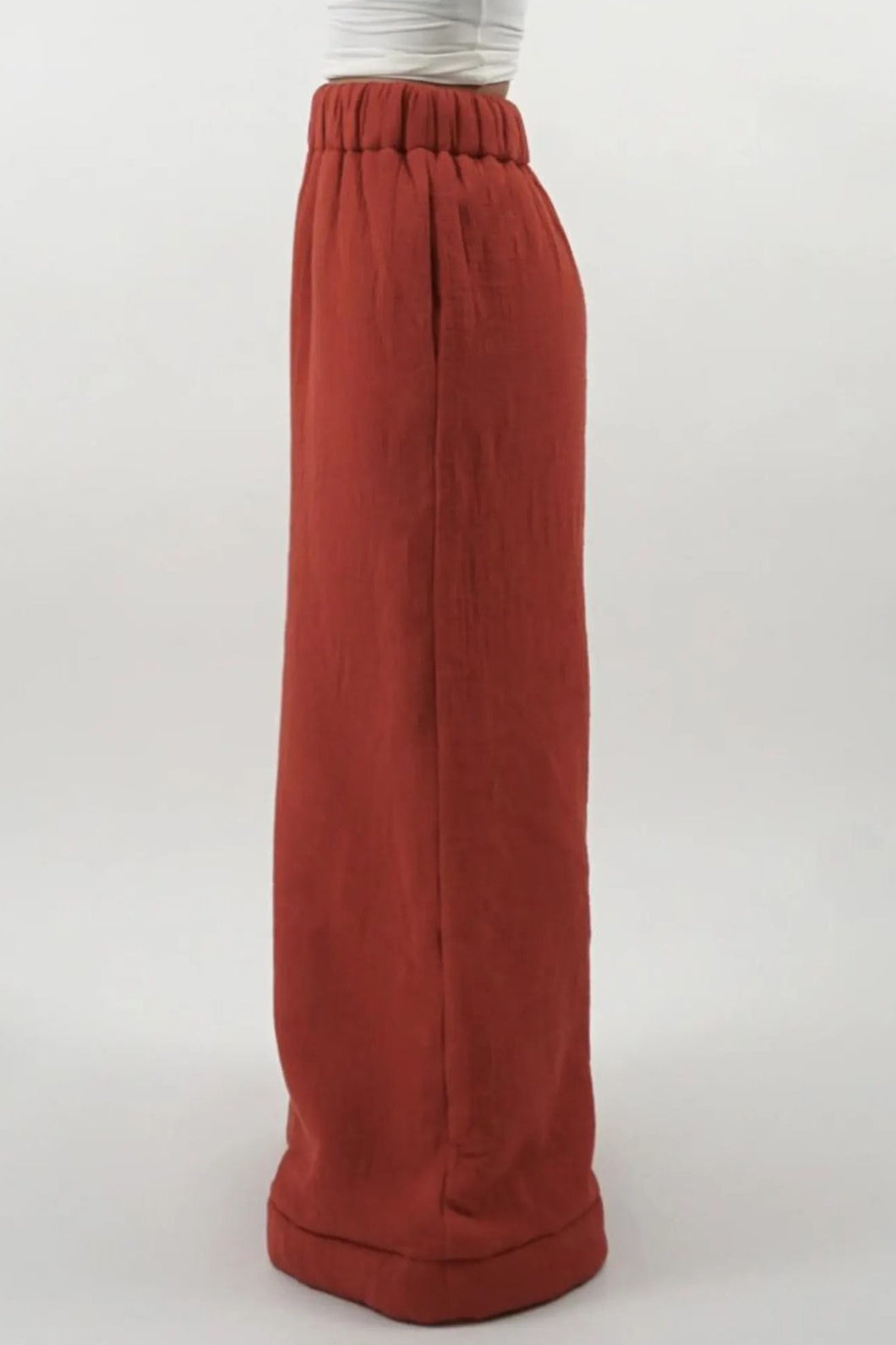 Warm Fleece Lined Solid Knit Pants Secondary image