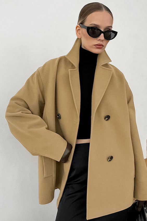Loose Wool Lapel Coat coats Main image