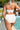 White Printed High Waist Slim Fit Two Piece Swim Set Secondary image