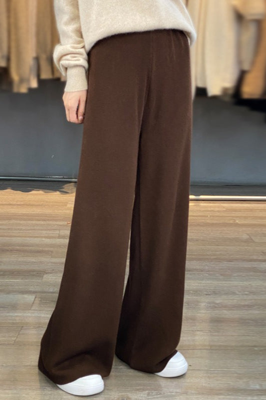 Worsted Wool Draped Knit Pants Main image