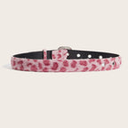Leopard Soft Fabric Faux Fur Wide Belt